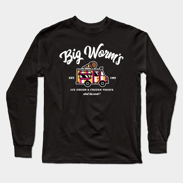 Big Worm's Ice Cream & Frozen Treats Long Sleeve T-Shirt by Pufahl